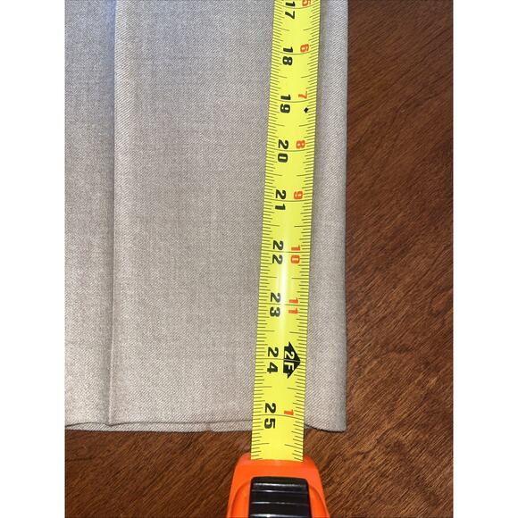 Theory Women’s Tailor Trouser C Sleek Flannel Beige Wool Dress Crop Pants Sz 6 - Picture 6 of 7